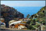 Manarola gehrt zum Weltkulturerbe Cinque Terre an der italienischen Riviera.