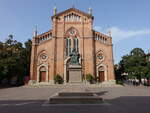 Crevalcore, Pfarrkirche San Silvestro, erbaut von 1921 bis 1928 durch den Architekten Luigi Gulli (11.04.2024)