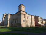 Soliera, Castello Campori an der Piazza Fratelli Sassi, erbaut ab 1465 (12.04.2024)