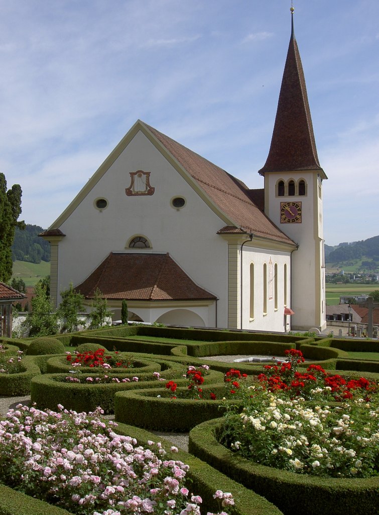 Altishofen, St. Martin Kirche, erbaut 1771 (24.06.2012)