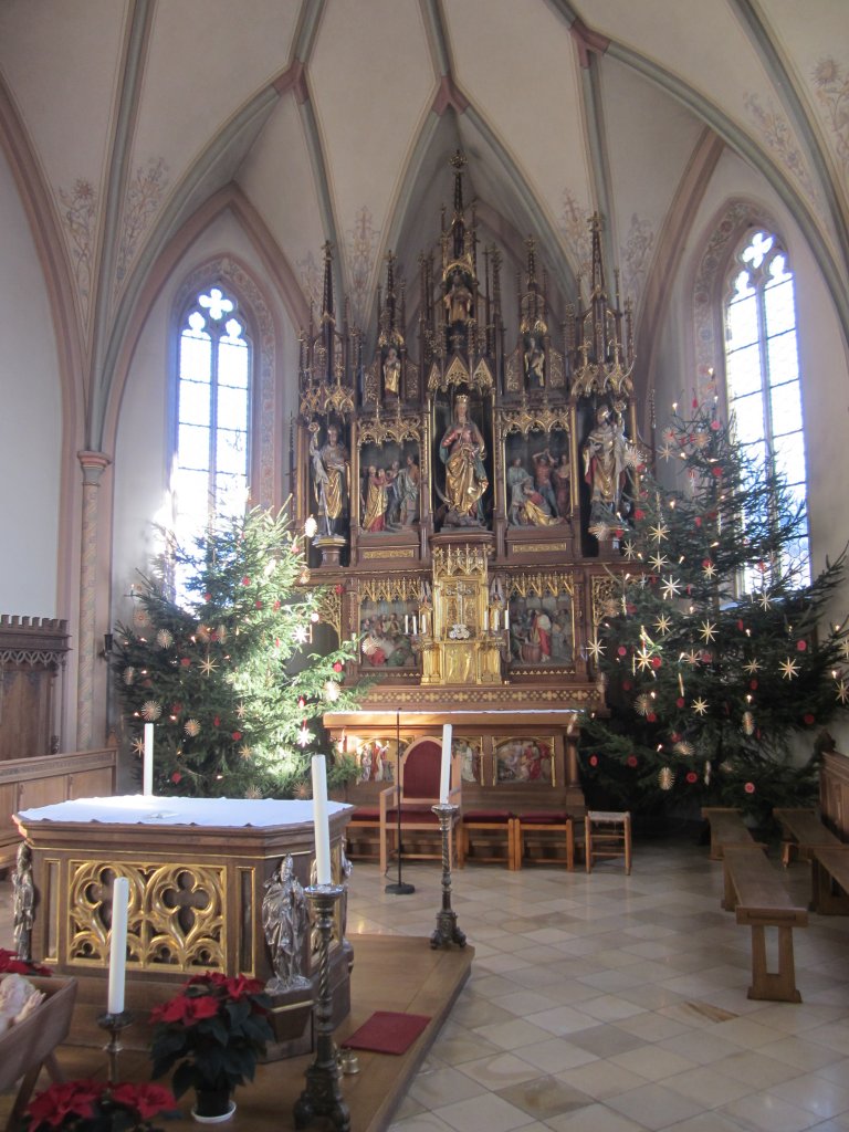 Ampfing, Hochaltar der St. Margareta Kirche (30.12.2012)