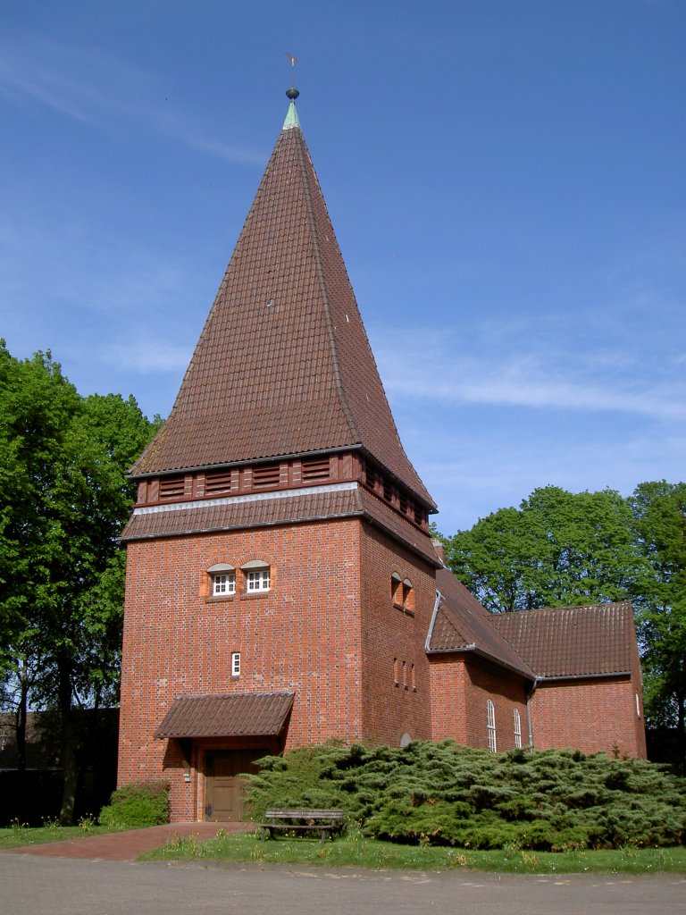 Balje, ev. Marienkirche, erbaut 1938, Landkreis Stade (09.05.2011)