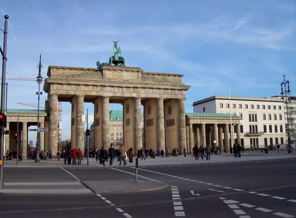 Berlin, Brandenburger Tor, Westseite (17.02.2007)