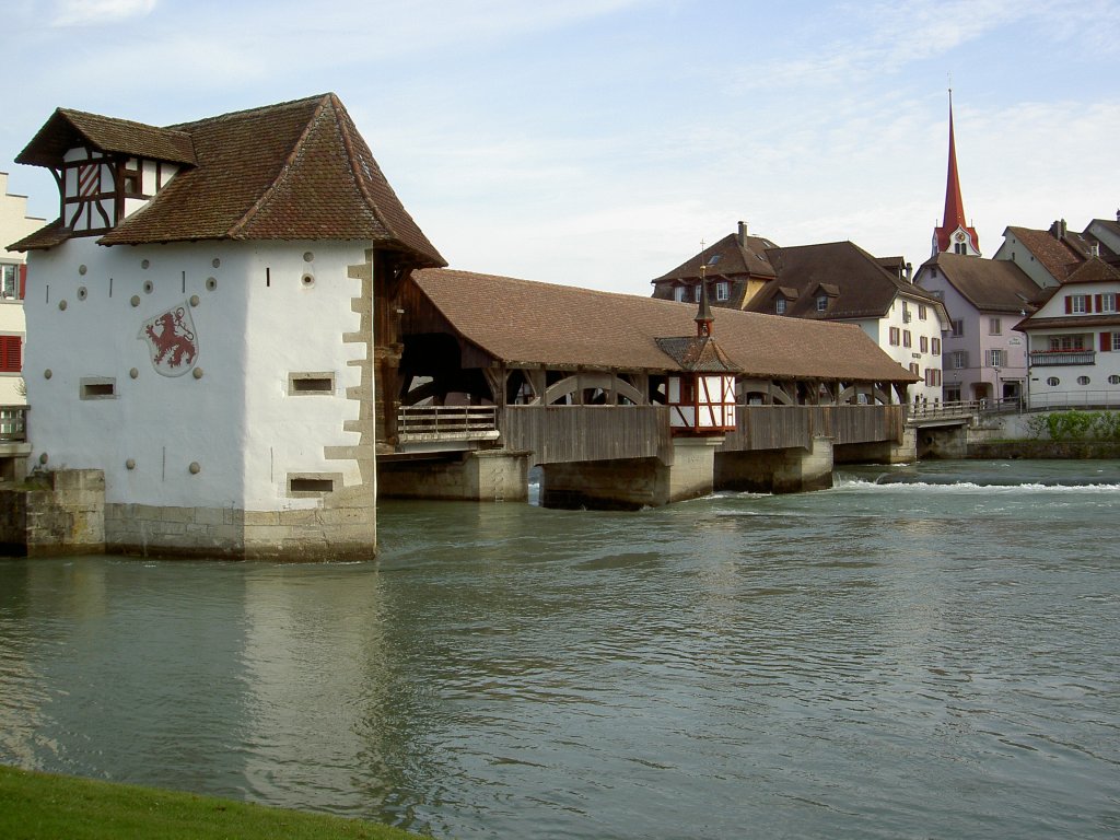 Bremgarten, Reussbrcke, Holzkonstruktion von 1544 bis 1549 (07.06.2012)