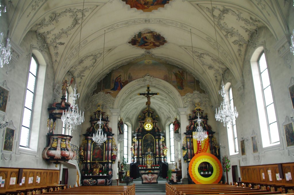 Buttisholz, Altarraum der St. Verena Kirche (24.06.2012)