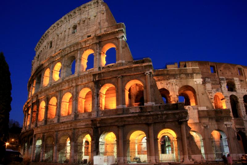 Das Kolosseum in Rom; 12.01.2012