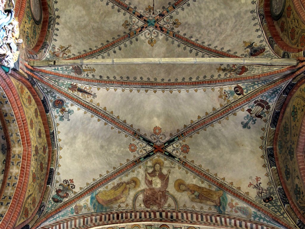 Deckenmalerei in der Kirche St. Marien zu Bergen / Rgen; 06.112010
