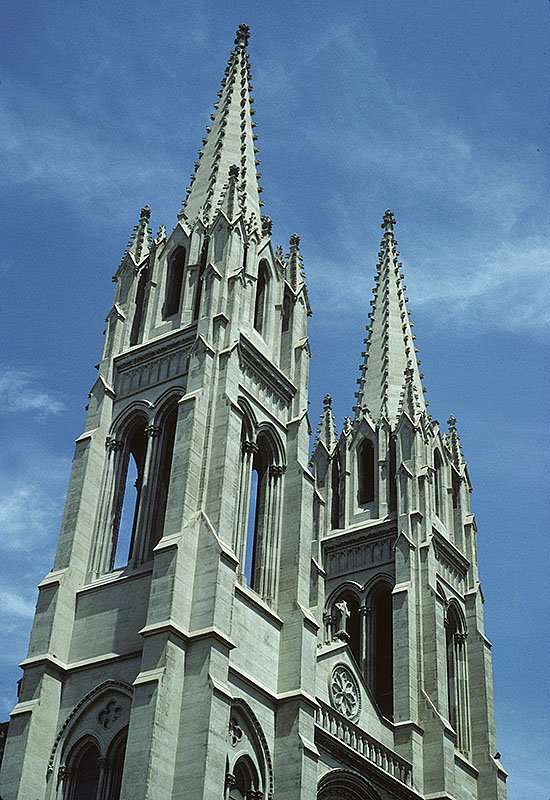 Denver, CO. / USA. Votivkirche, neugotisch. Aufnahme von Sept. 1988, HQ-Scan ab Dia.