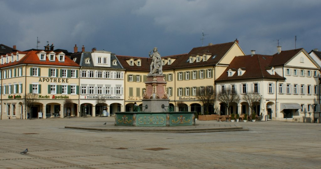 Der Marktplatz von Ludwigsburg.
(15.03.2010)
