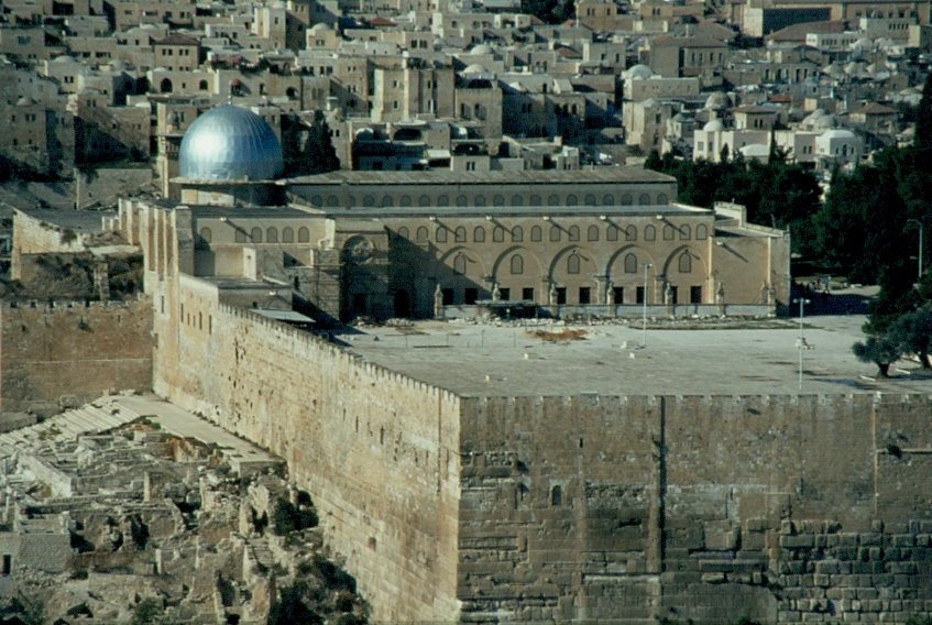 Die Al Aqsa Moschee auf dem Tempelberg im Dezember 1984