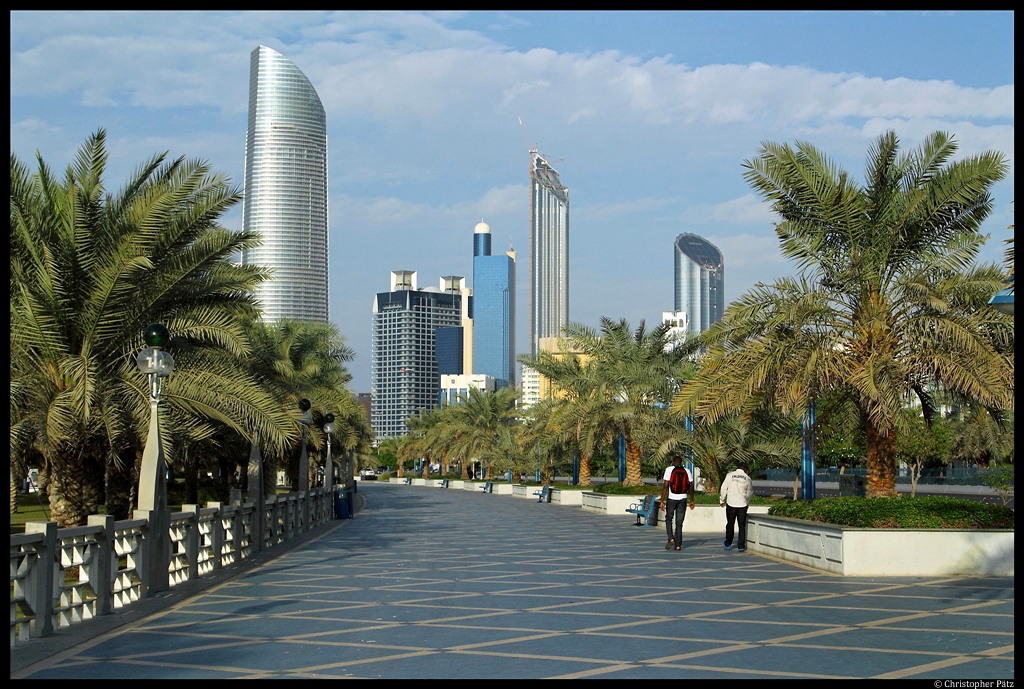 Die Corniche in Abu Dhabi. (06.12.2012)