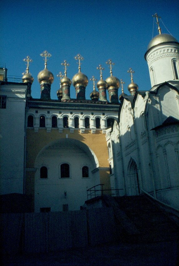 Die Hauskirche des Terjem Palais (des groen Kremlpalastes) im Moskauer Kreml im September 1981