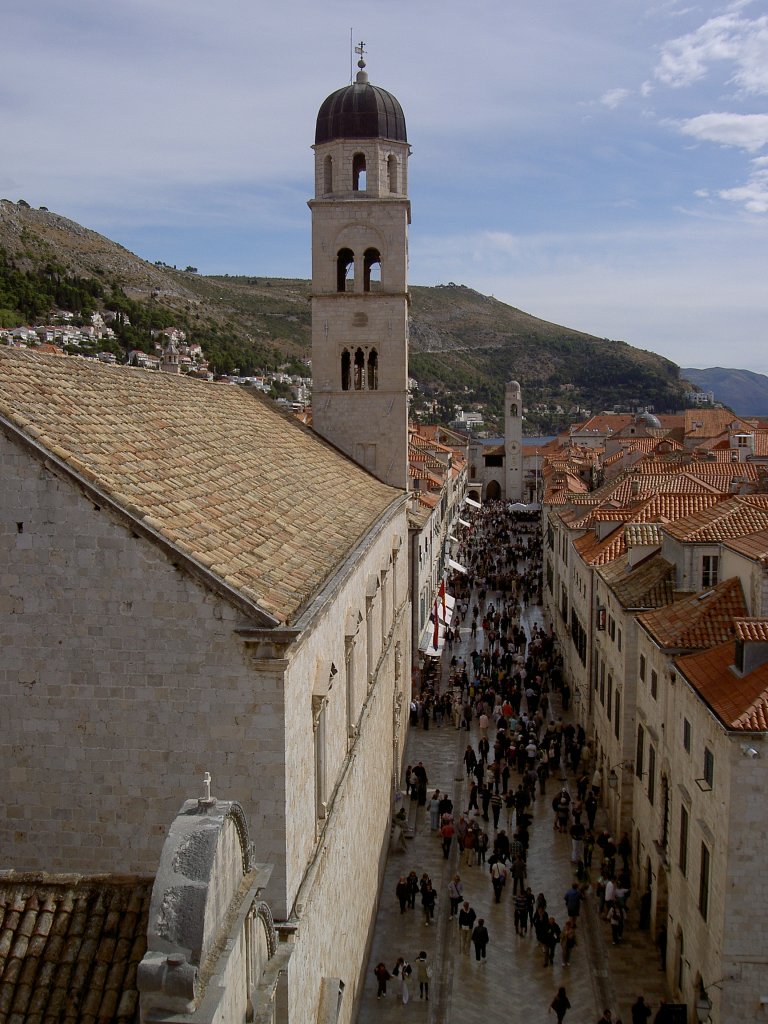 Dubrovnik, Stradun Strae und Franziskanerkloster (09.10.2011)