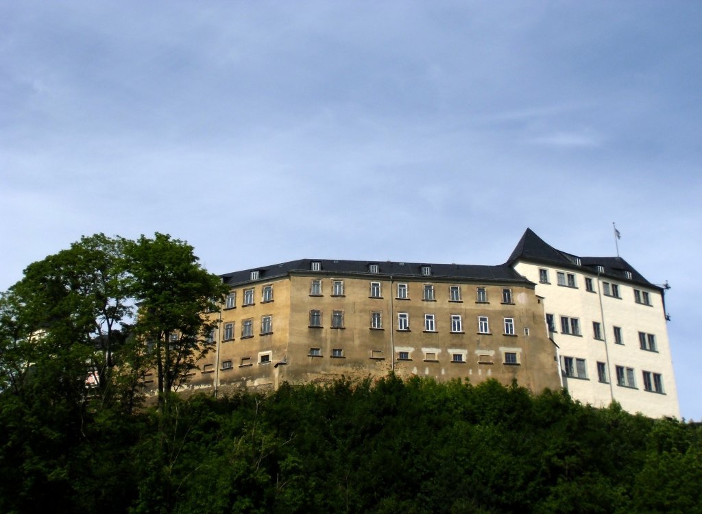 Ein Blick auf das Obere Schloss in Greiz, Foto 11.07.12