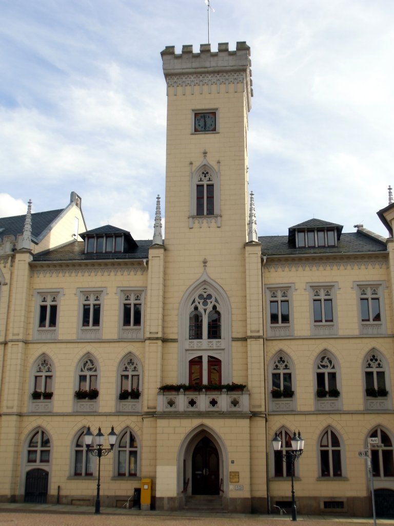 Ein Blick auf das Rathaus in Greiz. Foto 11.07.2012