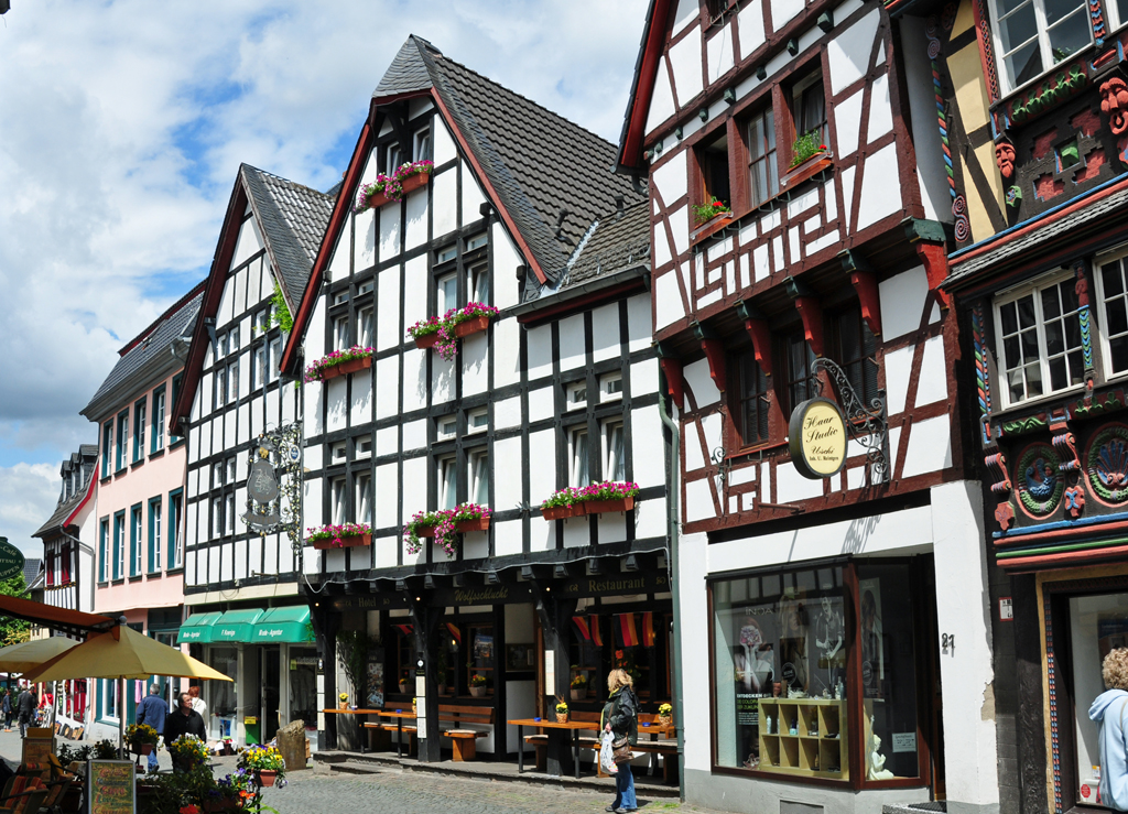 Fachwerkhuser in der Orchheimer Strasse in Bad Mnstereifel. Sie wurden 1644 bis 1664 errichtet. 19.06.2010