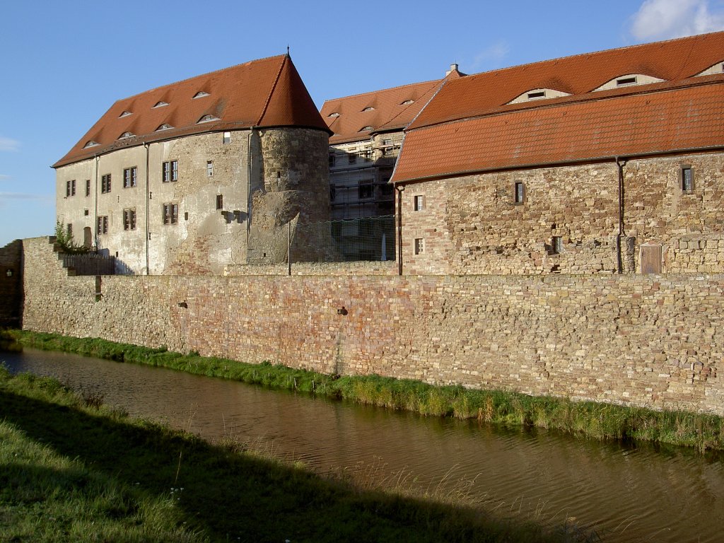 Festung Heldrungen, Schloss mit innerem Befestigungsring von 1519, Kyffhuserkreis (28.09.2012)