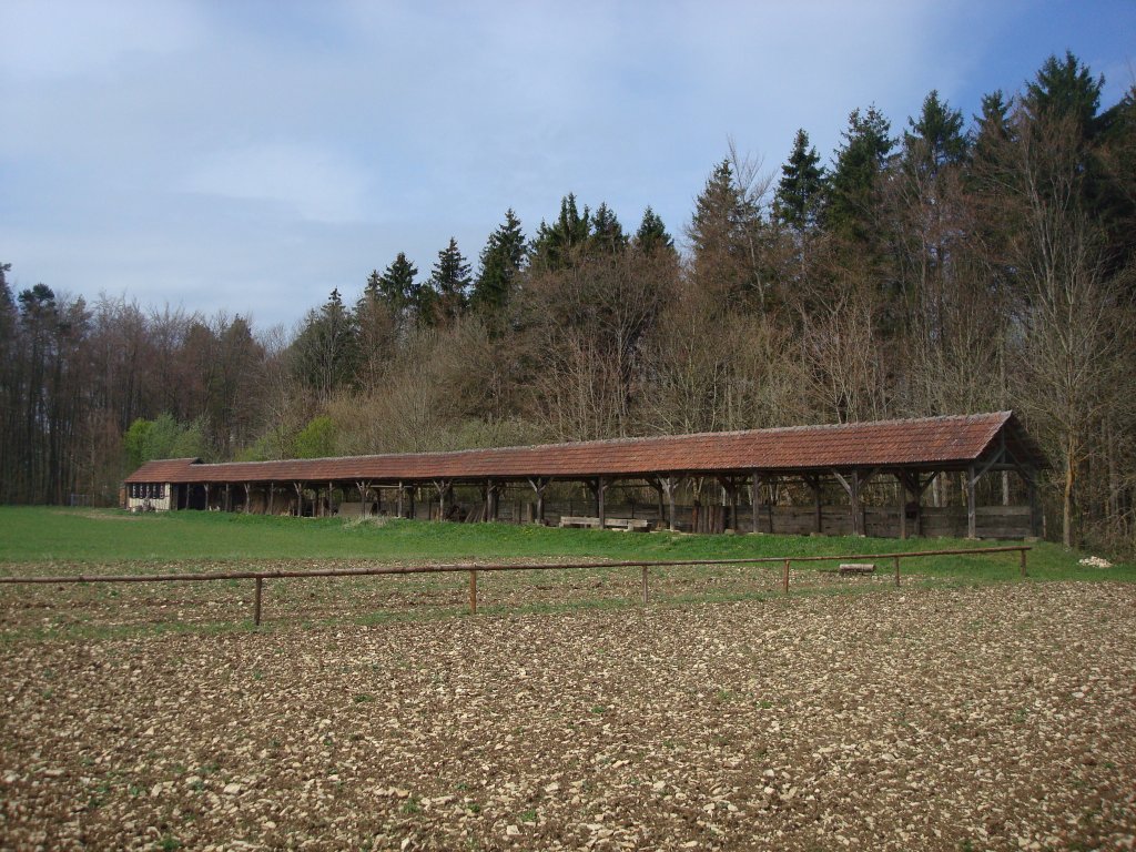 Freilichtmuseum Neuhausen ob Eck,
eine Seilerei von 1935 aus dem Landkreis Tbingen,
besteht aus der 12m langen Werkstatt und der 68m langen Seilbahn,
bis 100m lange und 10cm dicke Taue fr Bergbau, Schiffahr u.a. wurden hier gefertigt,
April 2010