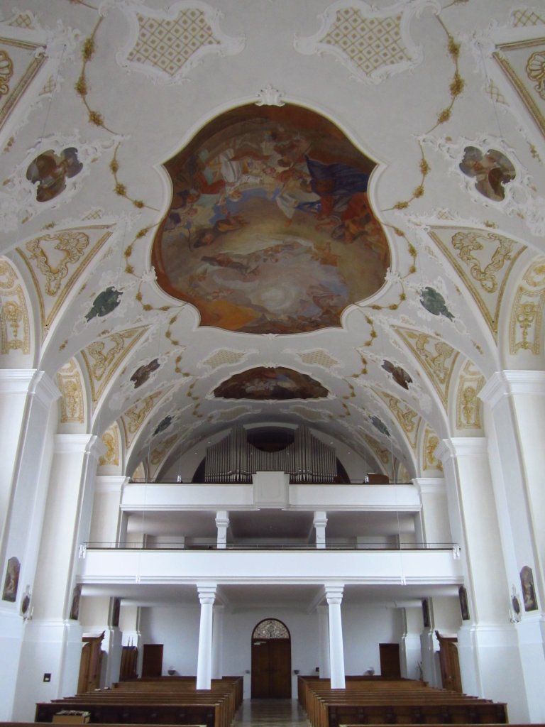 Grafing b. Mnchen, barocke St. Aegidius Kirche von 1692, Kreis Ebersberg (06.04.2012) 