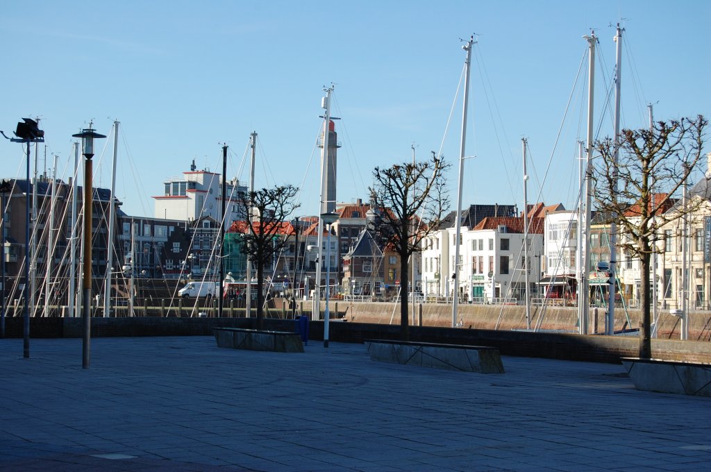 Hier auf dem Bild sieht man einen Blick vom Casino auf den Sporthafen in Vlissingen. 2.9.2008