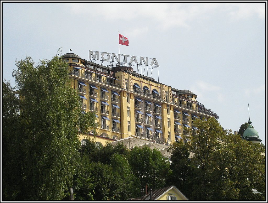 Hotel Montana in Luzern am Vierwaldsttter See. (23.07.2009)