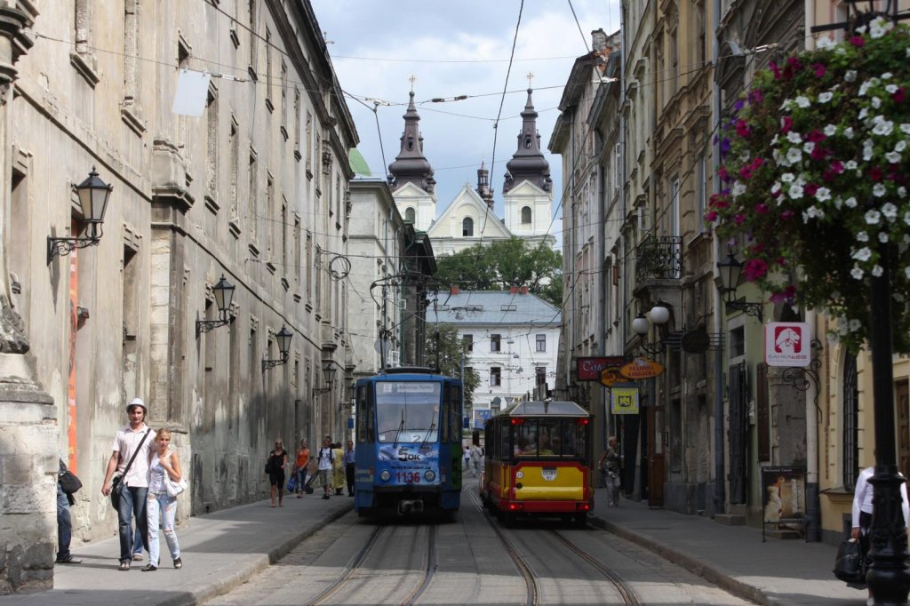 Innenstadt von Lviv am 30.08.2009.
