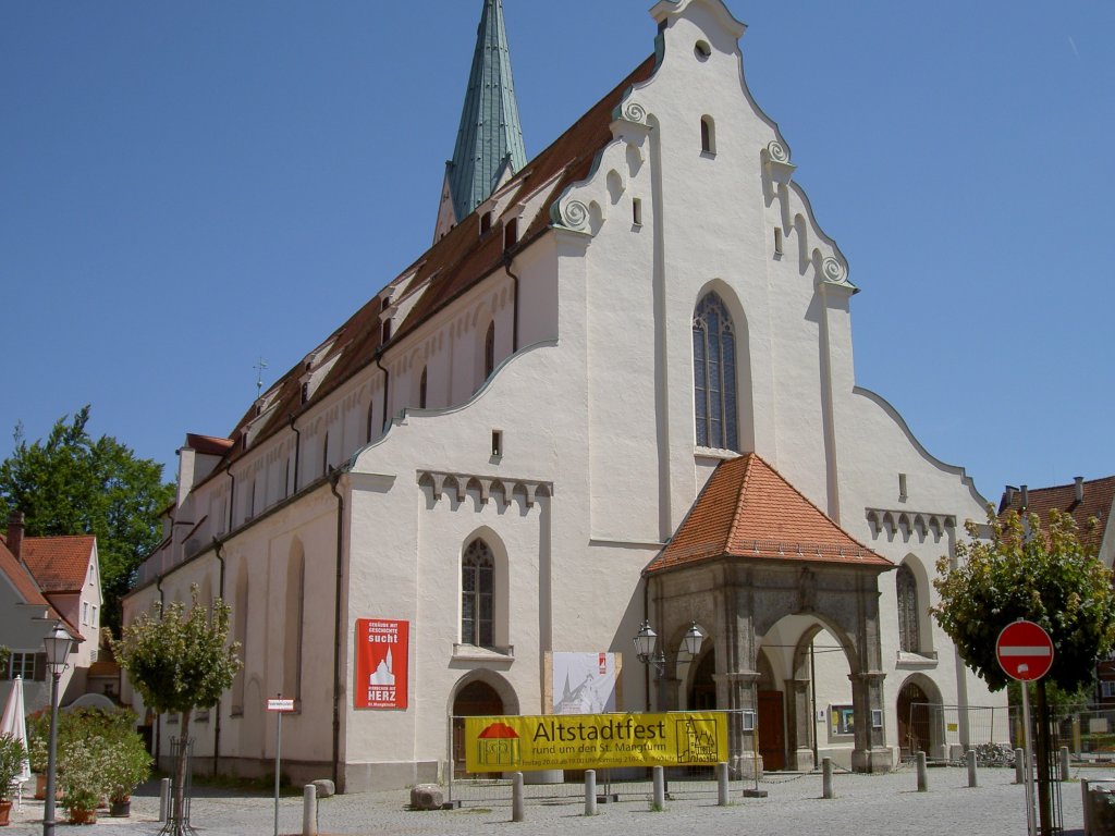 Kempten, sptgotische St. Mang Kirche, erbaut 1427 (14.07.2007)