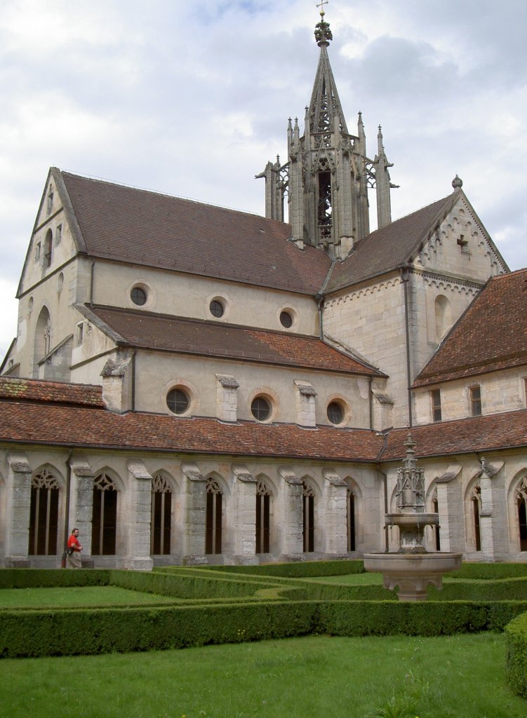 Klosterkirche St. Maria Bebenhausen, erbaut von 1188 bis 1228 durch den Zisterzienser Orden, Vierungsturm erbaut 1407, Einwlbungen aus dem 15. und 
16. Jahrhundert, Kreis Tbingen (03.08.2008)