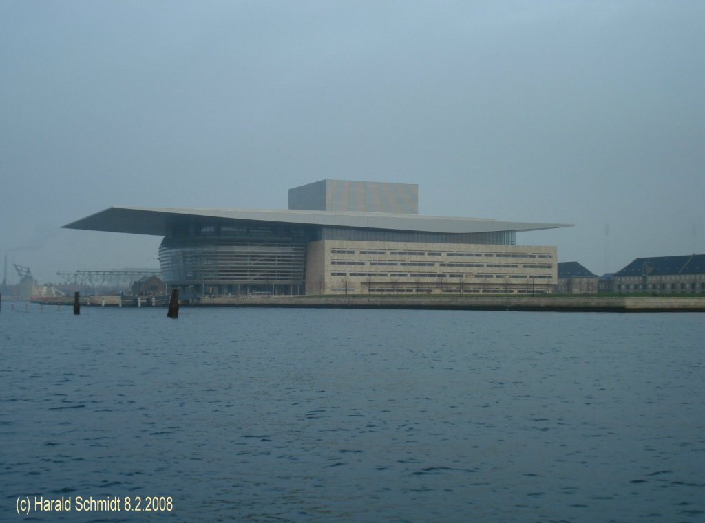 Kopenhagen am 8.2.2008: Neues Opernhaus, dieses Gebude hat mich voll begeistert.
