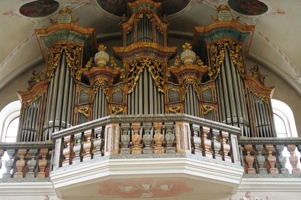 Lachen, Orgel in der Hl. Kreuz Kirche, Kanton Schwyz (13.10.2010)