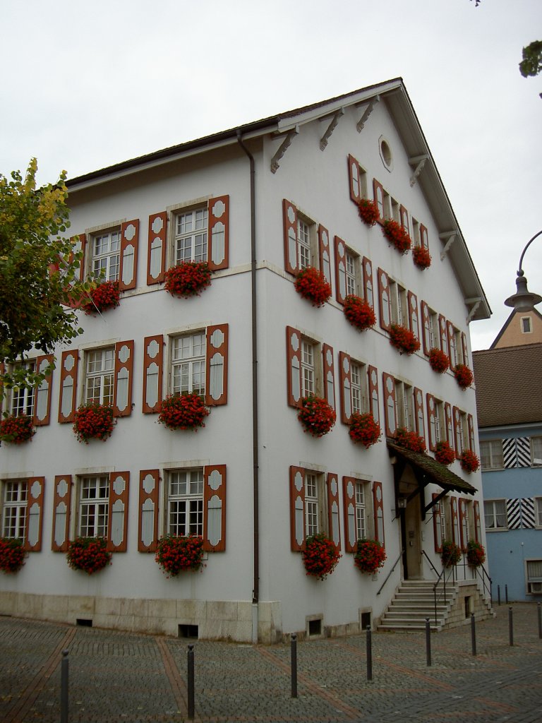 Laufen, ehem. Rathaus mit klassizist. Fassade am Obertor (07.10.2012)