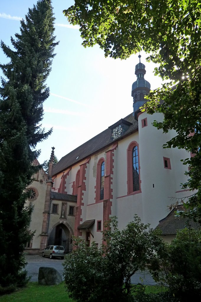 Lichtenthal, die gotische Klosterkirche aus dem 14. und 15.Jahrhundert, Sept.2011