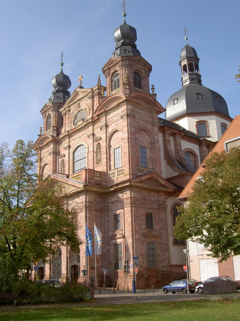 Mannheim, ehem. Jesuitenkirche St. Ignatius, Barockkirche, erbaut ab 1733 durch 
Kurfrst Karl Philipp (19.10.2008)
