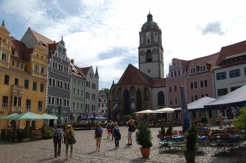 Marktplatz mit der Frauenkirche in Meien. 29.05.2011