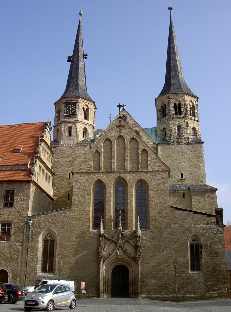 Merseburg, Dom St. Johannes d. Tufer, erbaut ab 1015 durch Bischof Thietmar von 
Walbeck, Krypta von 1036 (15.03.2012)