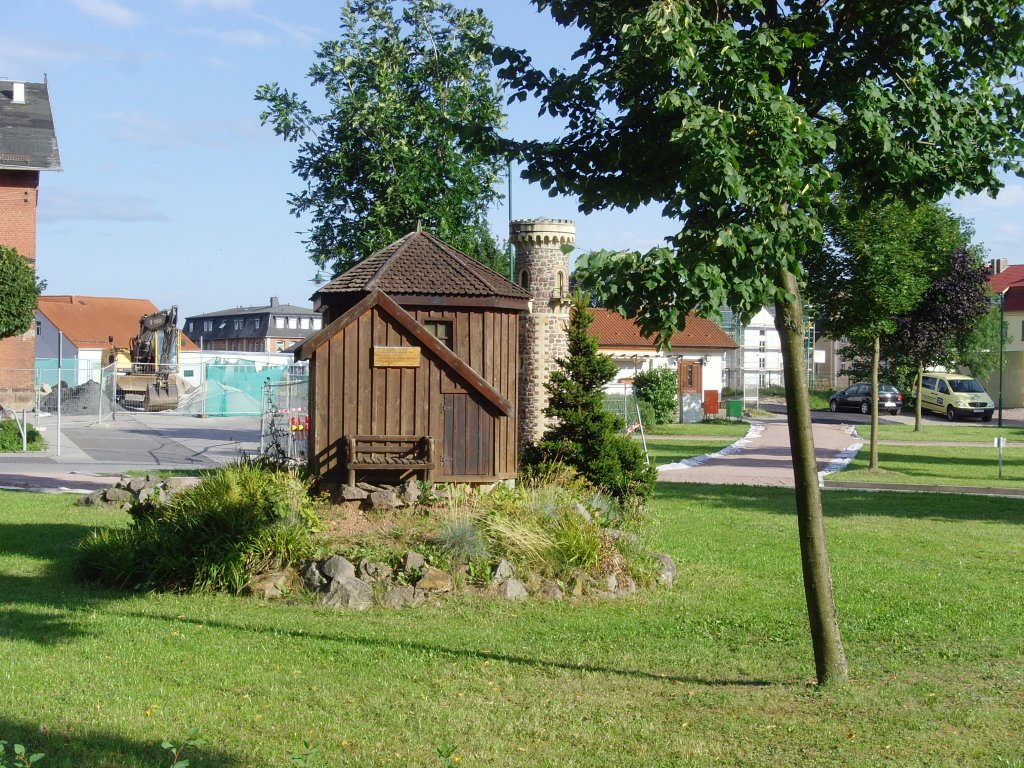Modell Goethehaus am Bahnhofsplatz in Ilmenau