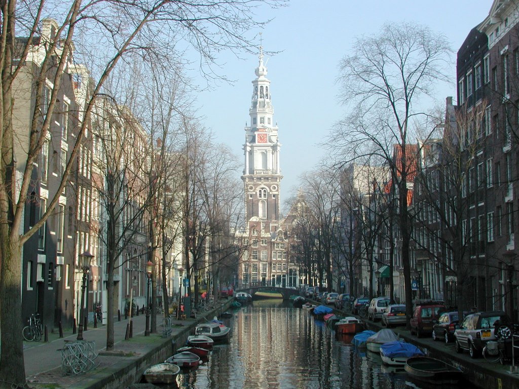 Niederlande, Amsterdam, die Zuiderkerk (Sderkirche), eine protestantische Kirche, die zwischen 1603 und 1611 erbaut wurde. 08.02.2005