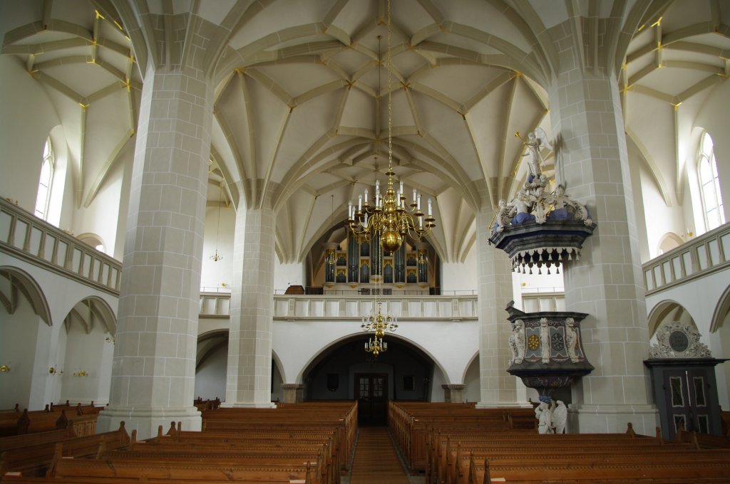 Plauen, St. Johannis Kirche, erbaut ab 1122, sptgotische Hallenkirche (24.07.2011)