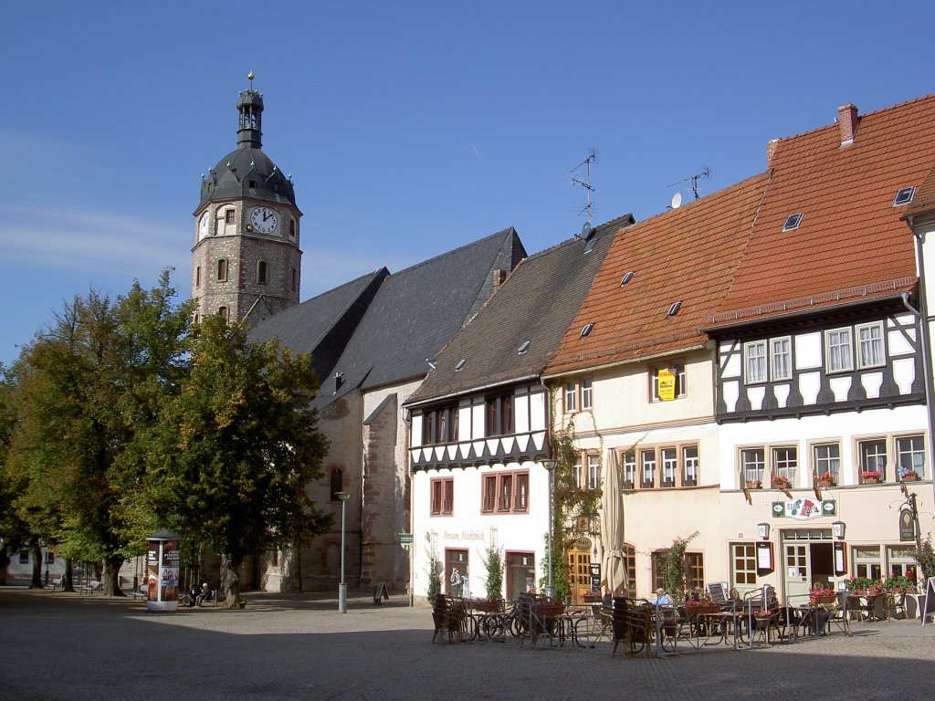 Sangerhausen, Marktplatz mit St. Jacobi Kirche (29.09.2012)