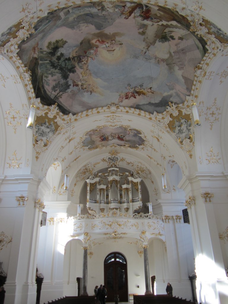 Schftlarn, Orgelempore der St. Dionysius Klosterkirche (10.02.2013)