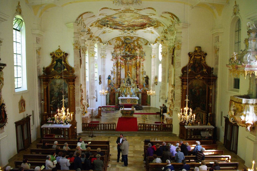 Scheppach, Rokoko Wallfahrtskirche Allerheiligen, Landkreis Gnzburg 
(04.05.2011)
