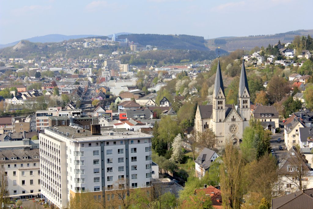 Siegen vom Oberen Schloss gesehen!
