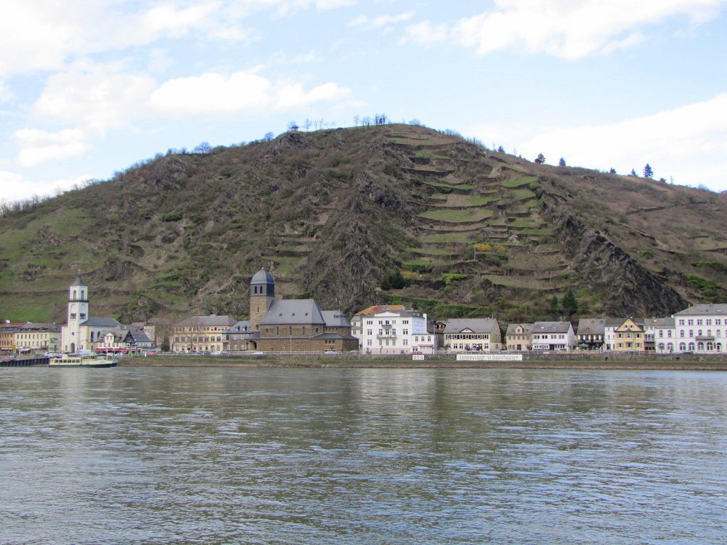 St. Goarhausen auf der rechten Rheinseite; 02.04.2010