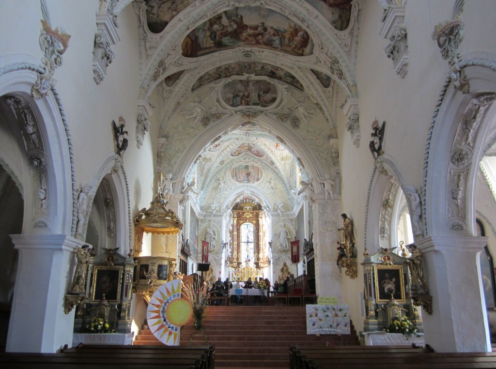 Stiftskirche St. Margarete in Ardagger, barocker Stuck von 1680 (21.04.2013) 