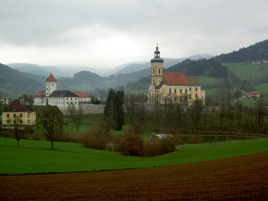 Waldhausen, Stiftskirche Maria Himmelfahrt, erbaut ab 1650 von C. Canevale (20.04.2013)