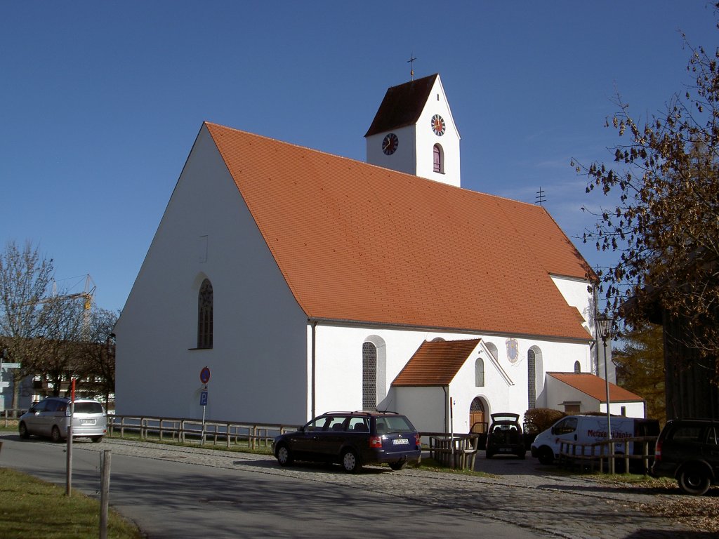 Wallfahrtskirche Hl. Kreuz in Maria Rain, erbaut 1497, saniert 2004, Kreis 
Oberallgu (06.11.2011)