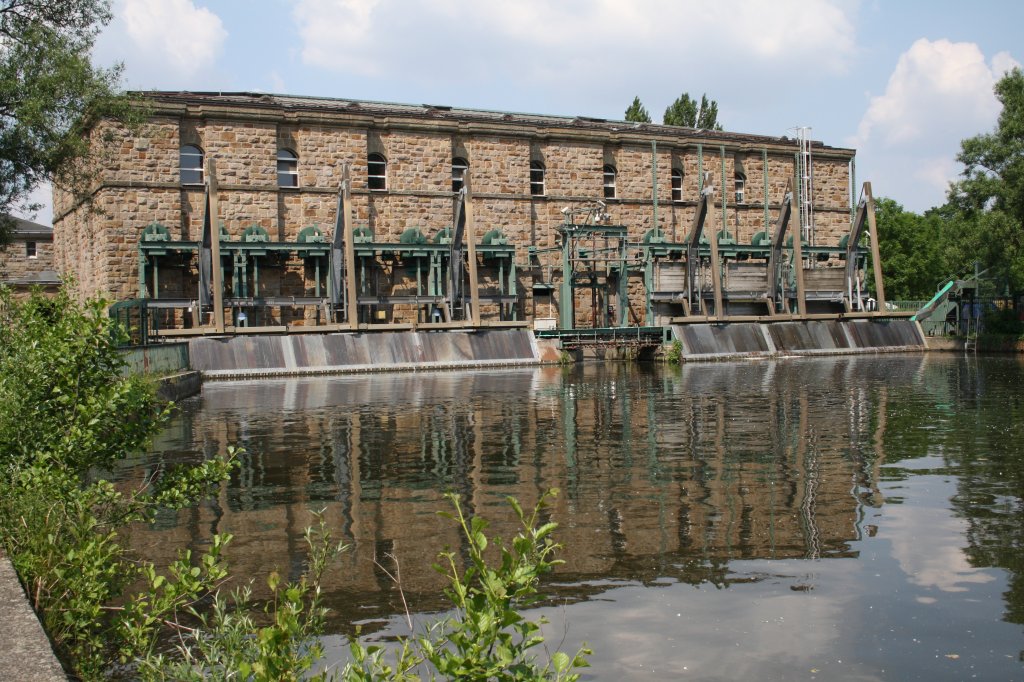 Wasserkraftwerk Schleuseninsel, Mlheim an der Ruhr. Aufgenommen am 28.05.2012