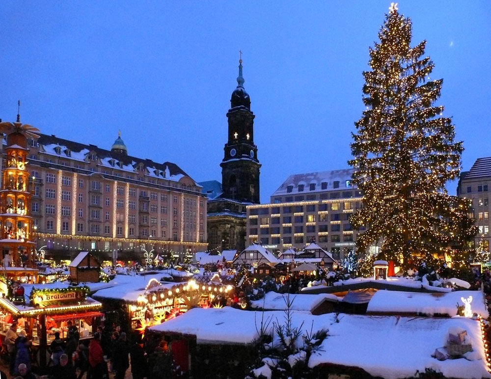 Weihnachtsgru vom 576. Dresdner Striezelmarkt