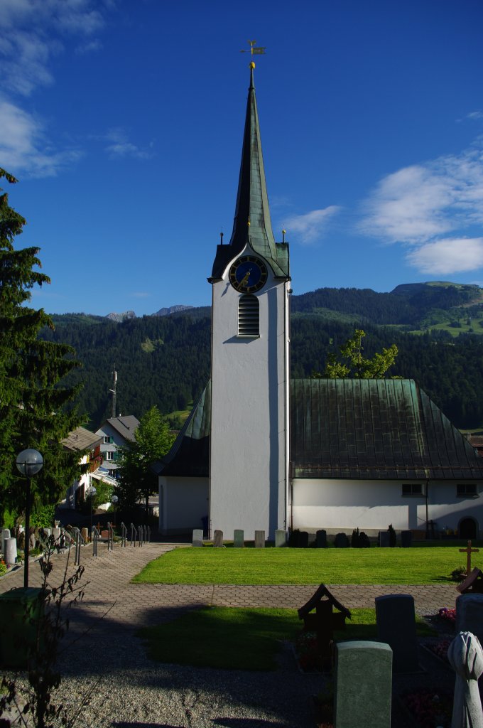 Wildhaus, Ref. Kirche, Kanton St. Gallen (03.07.2011)