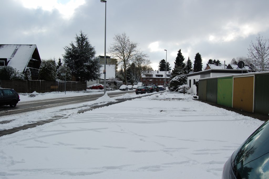 Winteransicht der Kruchenstrae in Giesenkirchen am 31.1.2010